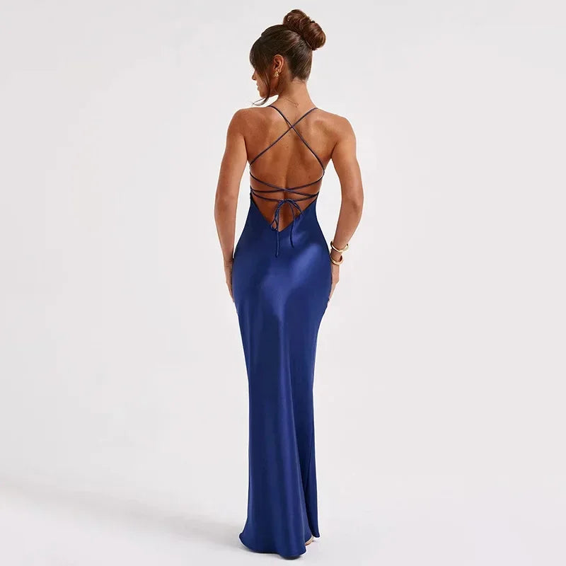 Robe Sexy Satin Dresses Élégante