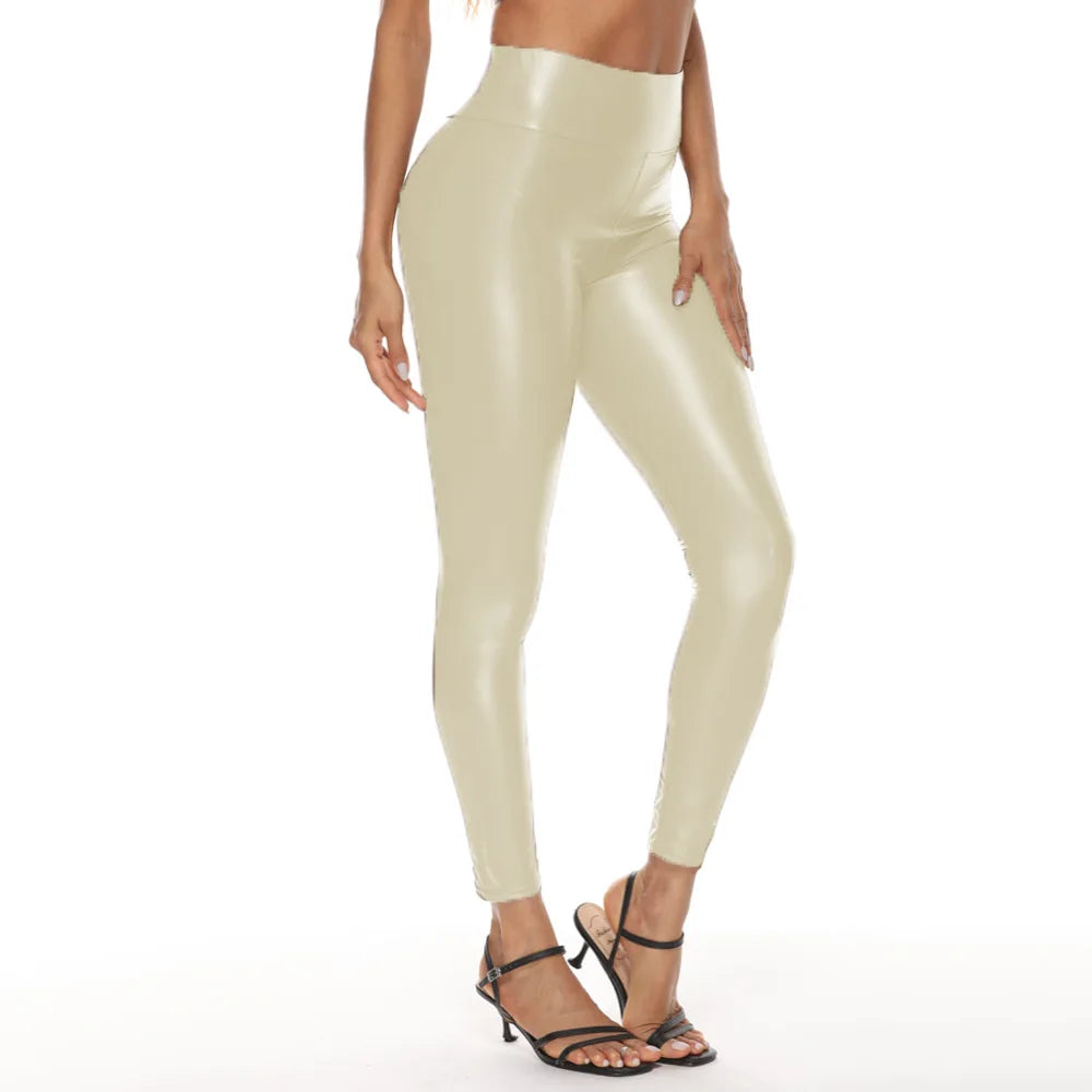 Leggings Cuir Sculptant