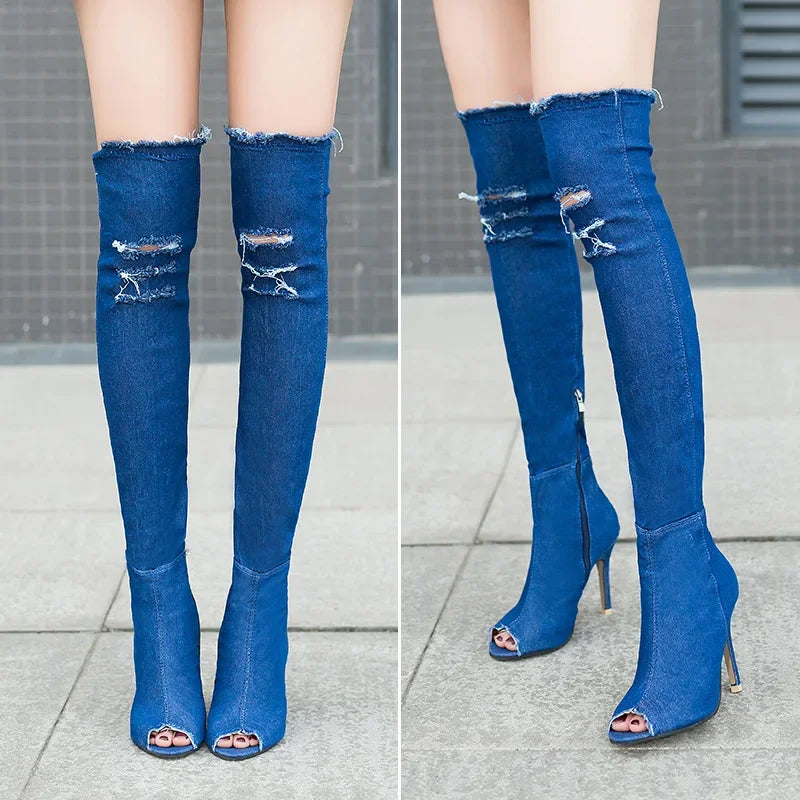 Bottes hautes glammour