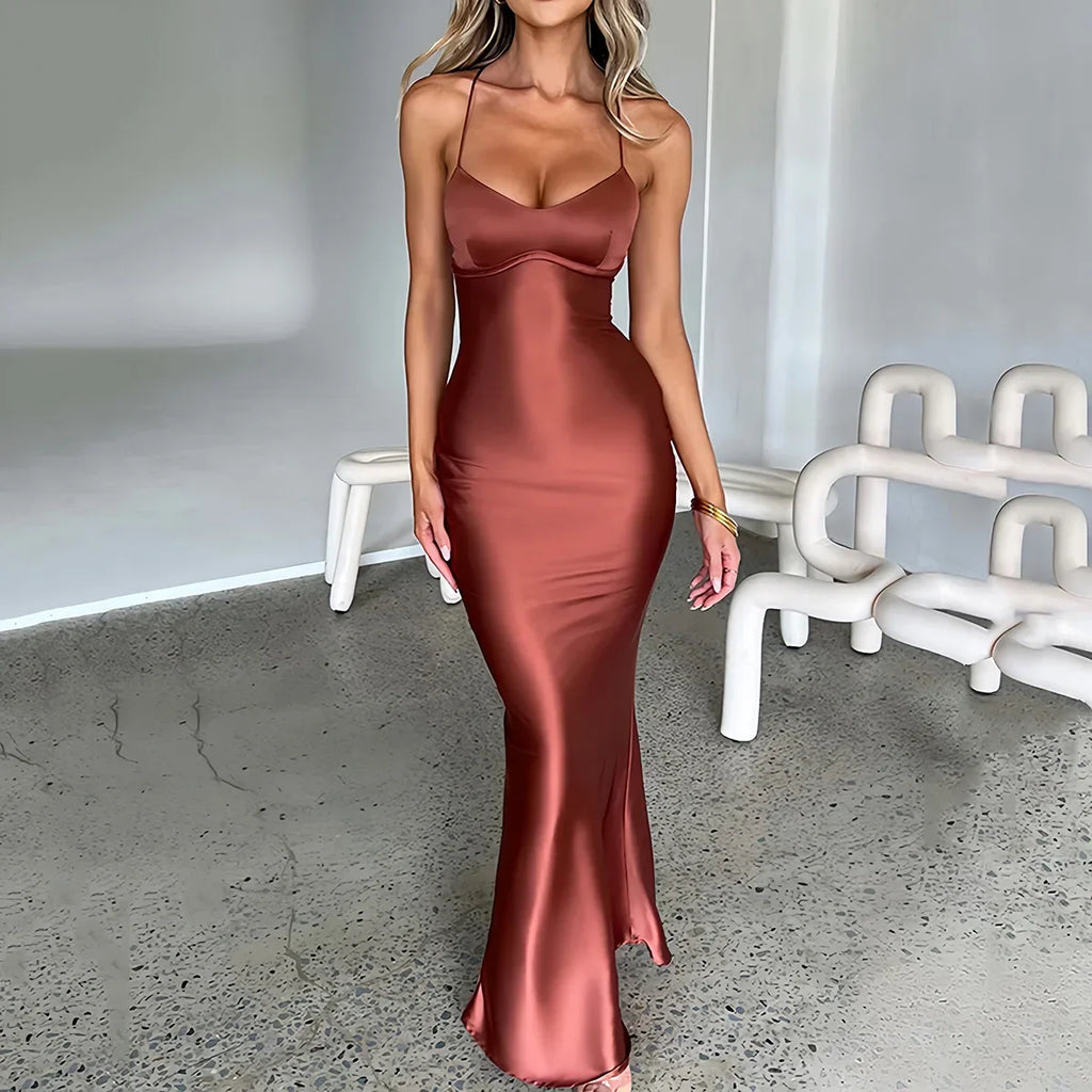 Robe Sexy Satin  Dresses Élégante