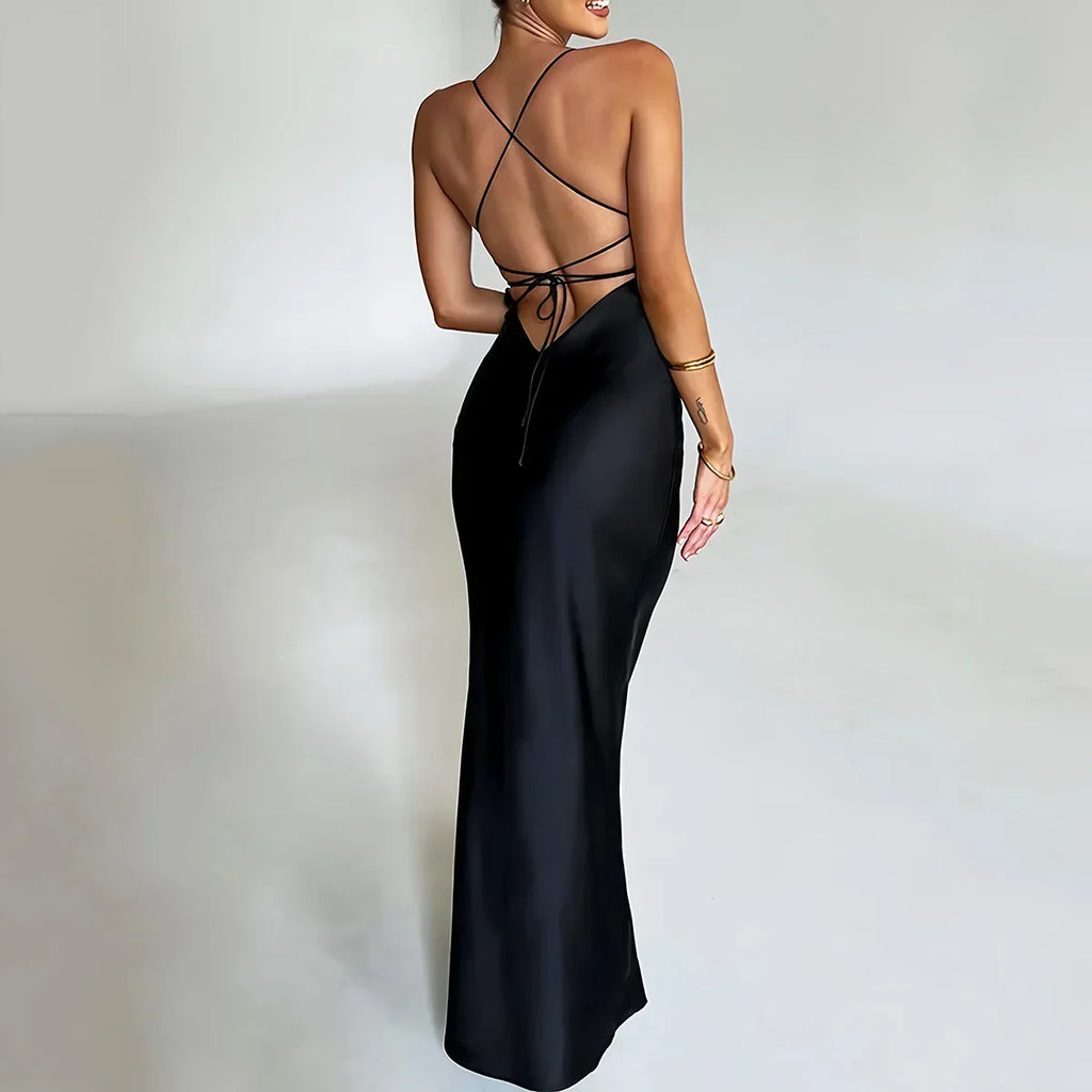 Robe Sexy Satin  Dresses Élégante