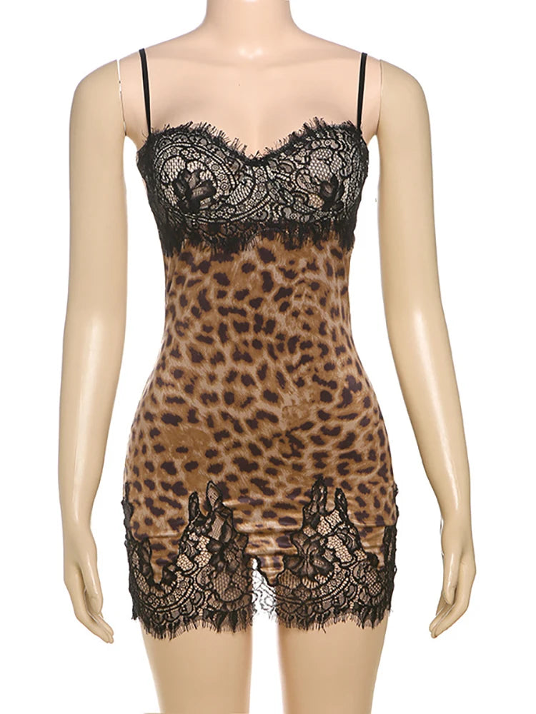Robe Léopard Élégante Party